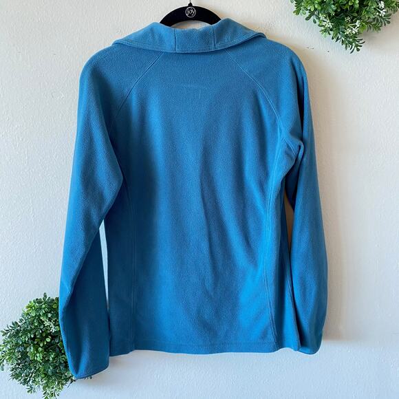 Columbia 1/4 zip blue fleece pullover jacket - Picture 2 of 5